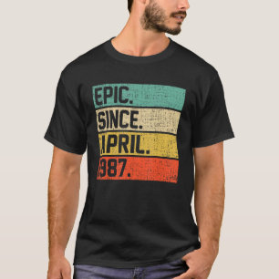 Vintage Männer Frauen 35. Geburtstag Episch seit A T-Shirt