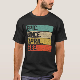 Vintage Männer Frauen 40. Geburtstag Epic Seit 1. T-Shirt