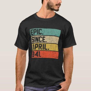 Vintage Männer Frauen 81. Geburtstag Epic Seit 1. T-Shirt