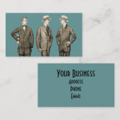 Vintage Männer Visitenkarte (Vorne/Hinten)