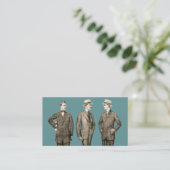 Vintage Männer Visitenkarte (Stehend Vorderseite)