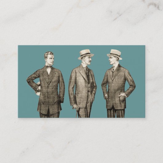 Vintage Männer Visitenkarte (Vorderseite)