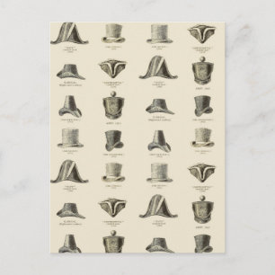 Vintage Männerhasen Postkarte