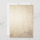 Vintage Map and Quill Ramadan Iftar Invitation Einladung (Rückseite)