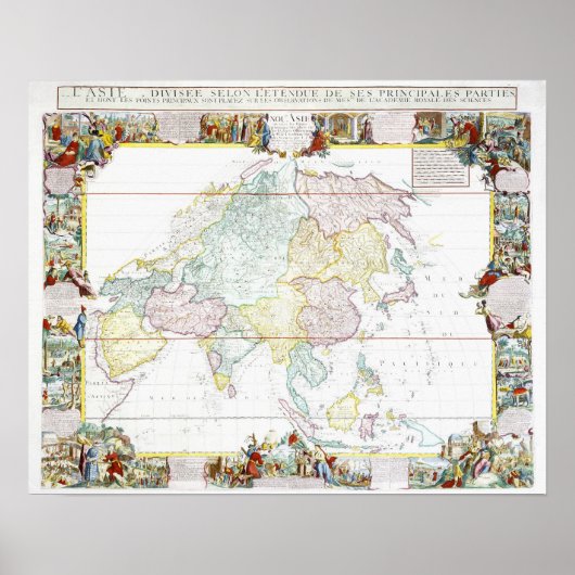 Vintage Map of Asia | 1786 Poster (Vorne)