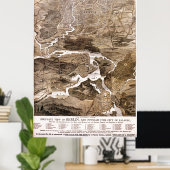 Vintage Map of Berlin Germany (1870) Poster (Heimbüro)
