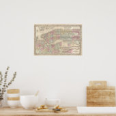 Vintage Map of Brooklyn Poster (Küche)