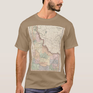 Vintage Map of Idaho 1901 T-Shirt