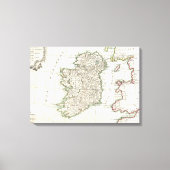 Vintage Map of Ireland (1771) Leinwanddruck (Vorderseite)