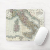 Vintage Map of Italy Mousepad (Mit Mouse)