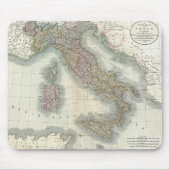 Vintage Map of Italy Mousepad (Vorne)