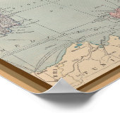 Vintage Map of Italy Poster (Ecke)