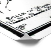 Vintage Map of Italy Poster (Ecke)