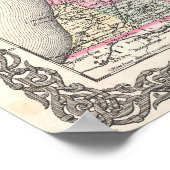 Vintage Map of Michigan (1855) Poster (Ecke)