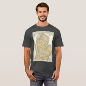 Vintage Map of Michigan 1897 T-Shirt (Vorne ganz)