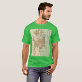Vintage Map of Mobile Alabama 1940 T-Shirt (Vorne ganz)