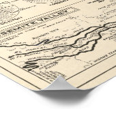 Vintage Map of Yosemite National Park 1922 Poster (Ecke)