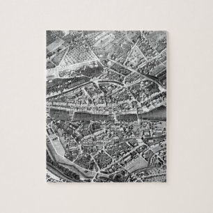 Vintage Map of Zurich Switzerland (1850) Puzzle