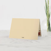 vintage maple leaves - Thanksgiving invitation Karte (Rückseite)