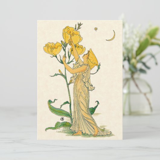 Vintage Märchen, Abend Primrose, Walter Krane (Stehend Vorderseite)