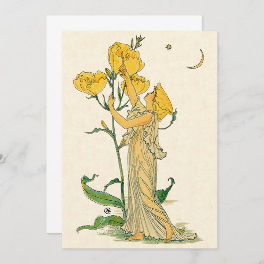 Vintage Märchen, Abend Primrose, Walter Krane (Vorne/Hinten)