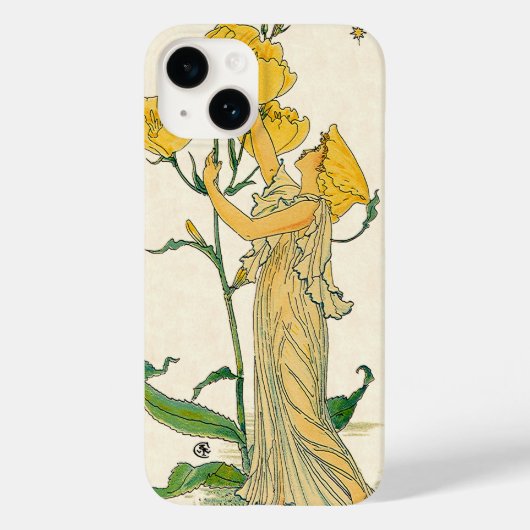 Vintage Märchen, Abend Primrose, Walter Krane Case-Mate iPhone Hülle (Rückseite)