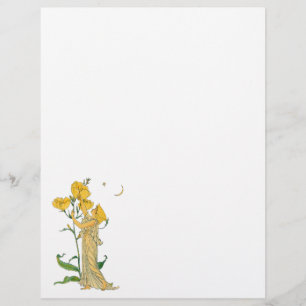 Vintage Märchen, Abend Primrose, Walter Krane Flyer