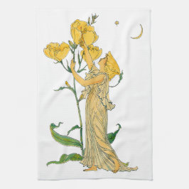Vintage Märchen, Abend Primrose, Walter Krane Küchentuch