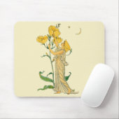 Vintage Märchen, Abend Primrose, Walter Krane Mousepad (Mit Mouse)