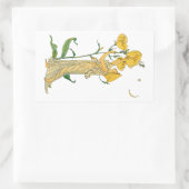 Vintage Märchen, Abend Primrose, Walter Krane Rechteckiger Aufkleber (Tasche)