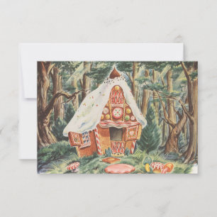Vintage Märchen, Adressänderung Einladung
