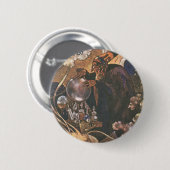 Vintage Märchen, Aladdin und die magische Lampe Button (Vorne & Hinten)