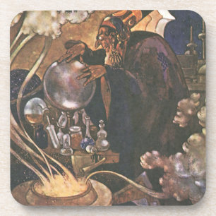 Vintage Märchen, Aladdin und die magische Lampe Getränkeuntersetzer