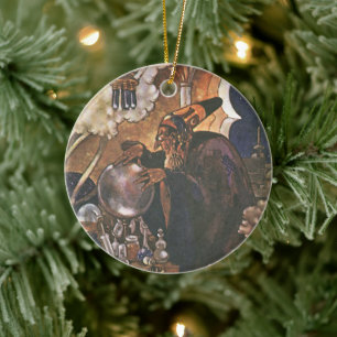 Vintage Märchen, Aladdin und die magische Lampe Keramikornament