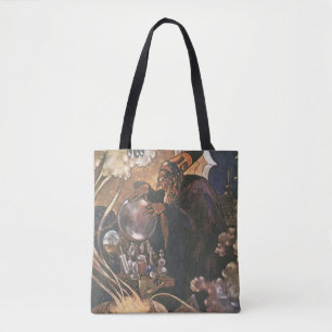 Vintage Märchen, Aladdin und die magische Lampe Tasche