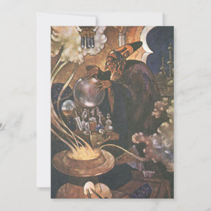 Vintage Märchen, Aladdin und Magic Lamp