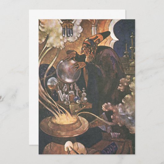 Vintage Märchen, Aladdin und Magic Lamp (Vorne/Hinten)