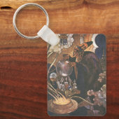 Vintage Märchen, Aladdin und Magic Lamp Schlüsselanhänger (Vorderseite)