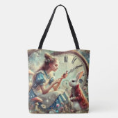 Vintage-Märchen Alice im Wunderland Tasche (Rückseite)