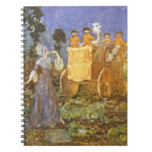 Vintage‑Märchen Aschenputtel und die gute Fee Notizblock