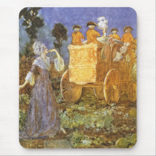 Vintage Märchen Aschenputtel und gute Fee Mousepad