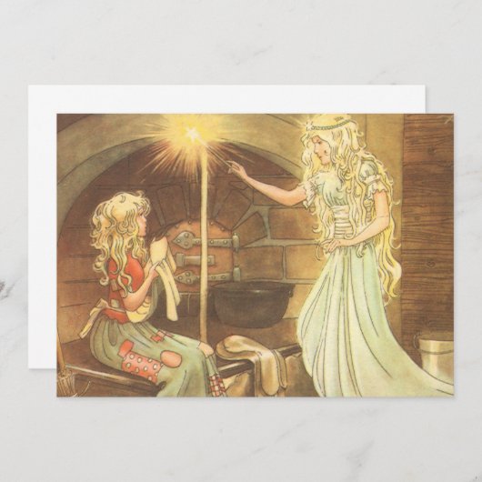 Vintage Märchen, Aschenputtel und Märchenmutter (Vorne/Hinten)