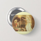 Vintage Märchen, Aschenputtel und Märchenmutter Button (Vorne & Hinten)