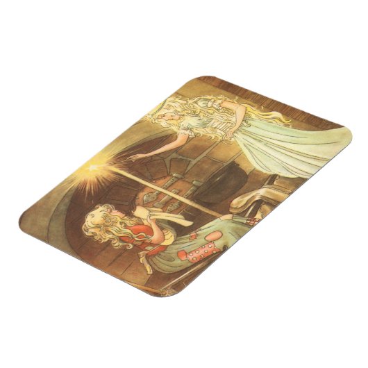 Vintage Märchen, Aschenputtel und Märchenmutter Magnet (Linke Seite)