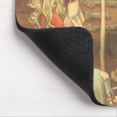 Vintage Märchen, Aschenputtel und Märchenmutter Mousepad (Ecke)