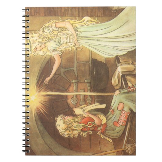 Vintage Märchen, Aschenputtel und Märchenmutter Notizblock (Vorderseite)