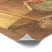 Vintage Märchen, Aschenputtel und Märchenmutter Poster (Ecke)