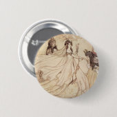 Vintage Märchen, Aschenputtel von Arthur Rackham Button (Vorne & Hinten)