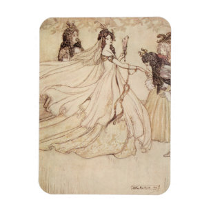 Vintage Märchen, Aschenputtel von Arthur Rackham Magnet