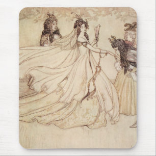 Vintage Märchen, Aschenputtel von Arthur Rackham Mousepad